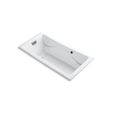 Kohler Air Tub, 72 in L, 36 in W, White, Cast Iron, Left, Reversible, Right 865-GHCP-0